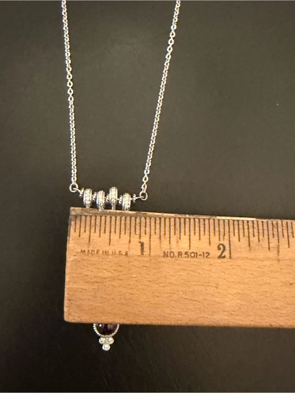 Judith Ripka Sterling Silver Multi Gemstone Fringe Dangle Necklace NEW 18” - Picture 3 of 4